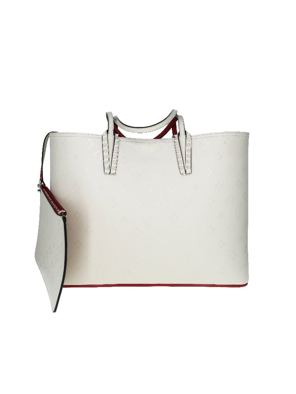 Christian Louboutin Cabata Loubinthesky Large Leather Tote With Pouch